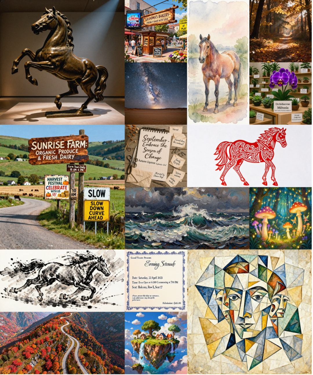 NEO-unify复杂场景与风格化图像生成