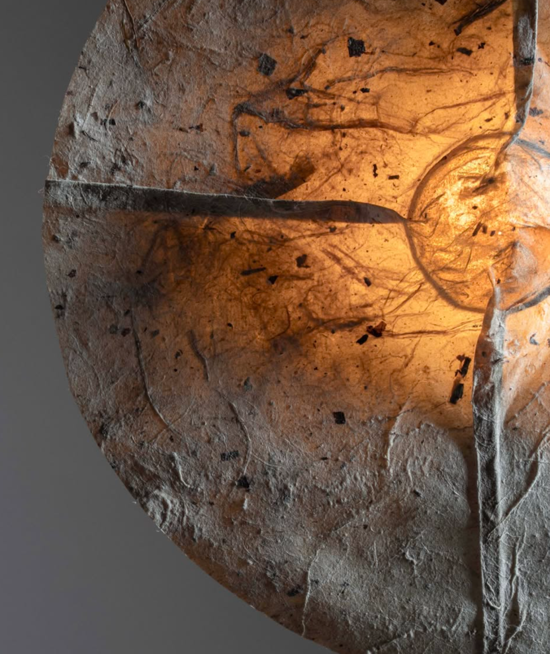 发光纸质纹理圆灯