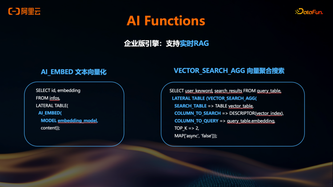 实时RAG流程：AI_EMBED与VECTOR_SEARCH