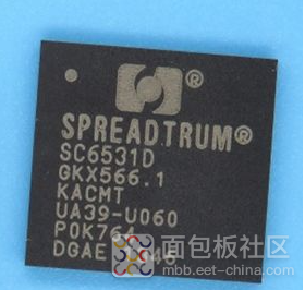 SC6531芯片实物图