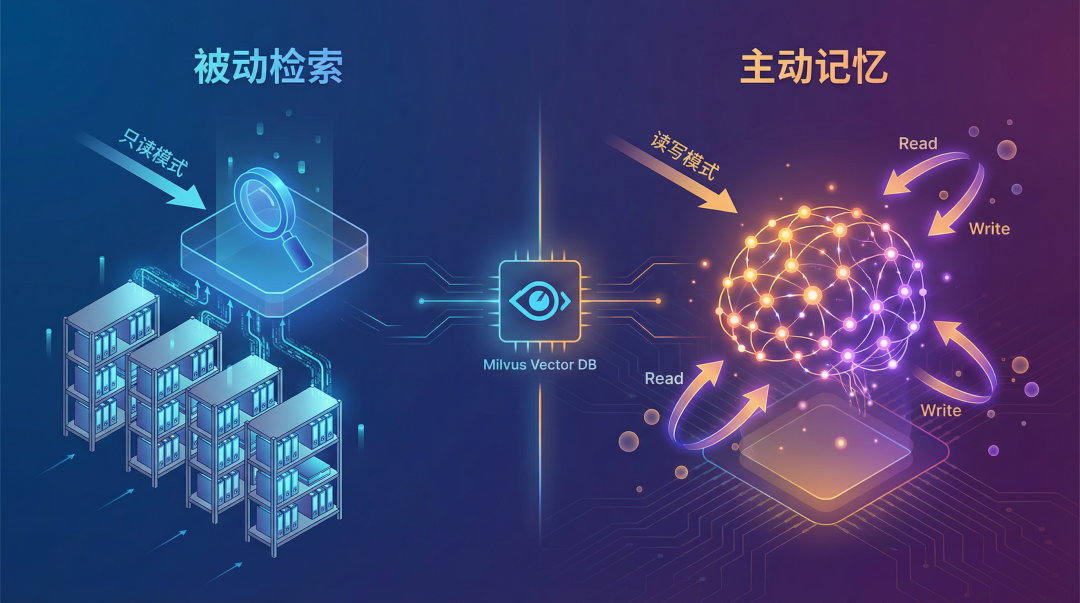 被动检索与主动记忆对比图