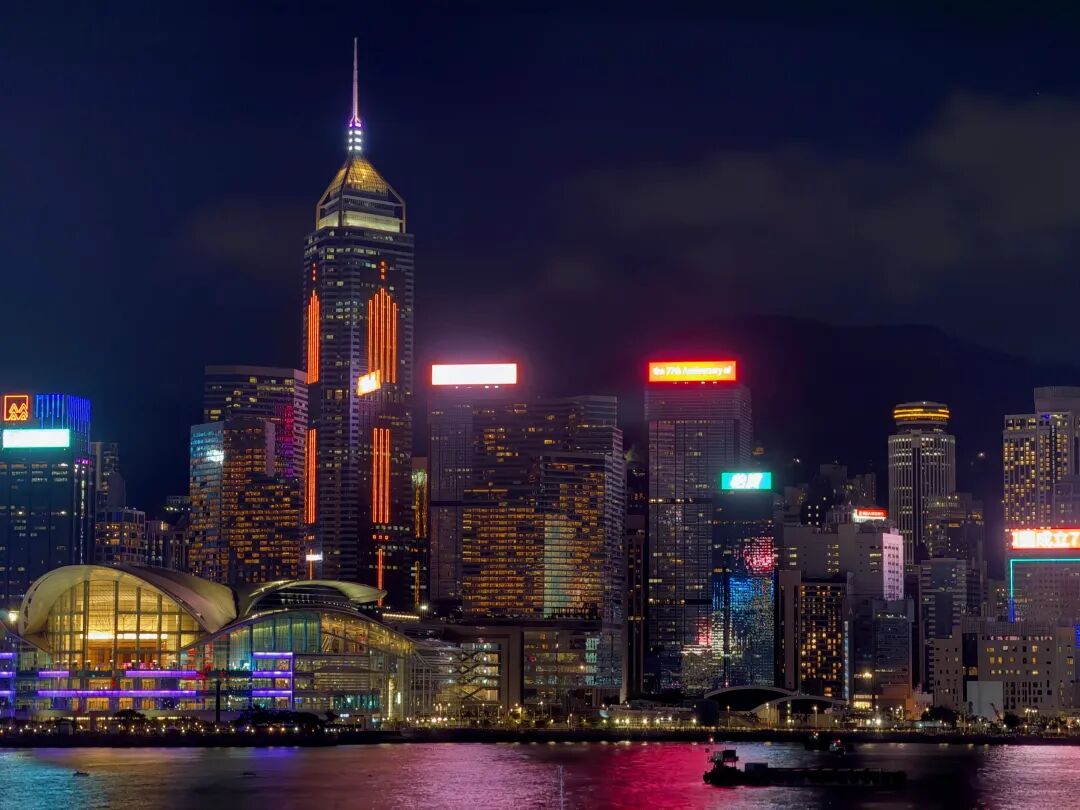 香港中银大厦夜景烟花样张