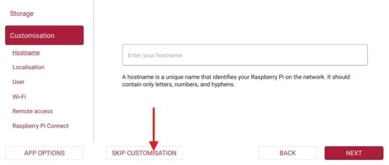 Raspberry Pi Imager 自定义设置界面