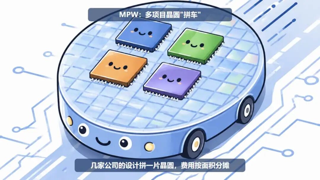 MPW 多项目晶圆拼车示意