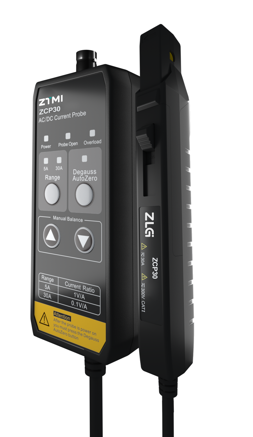 ZCP30 电流探头正面操作面板