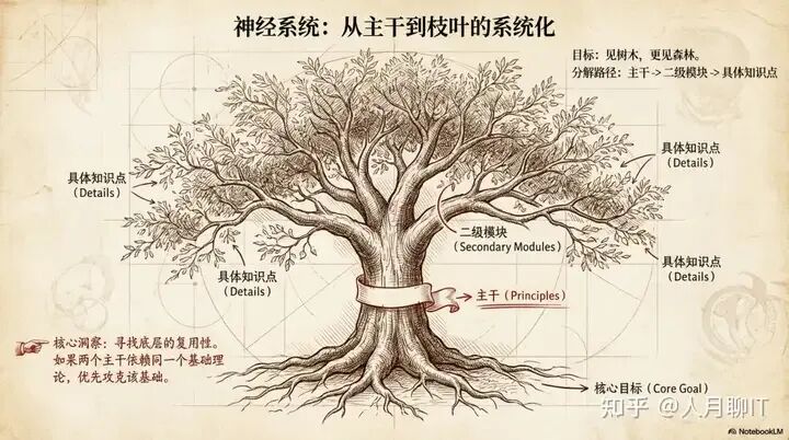 神经系统：知识树从主干到枝叶的系统化