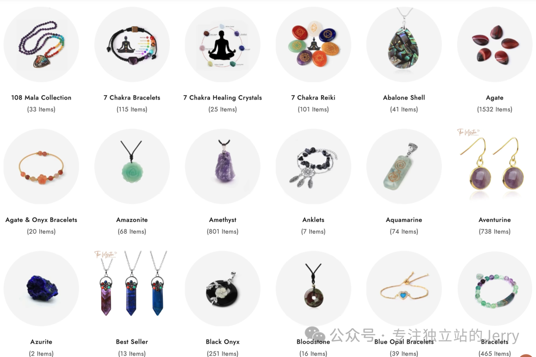 按需求分类的饰品集合