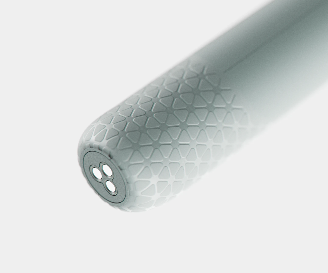 三角形网格圆柱体末端