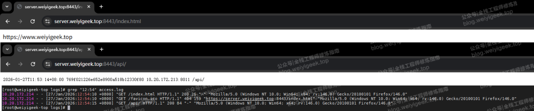 上游服务器HTTP访问日志