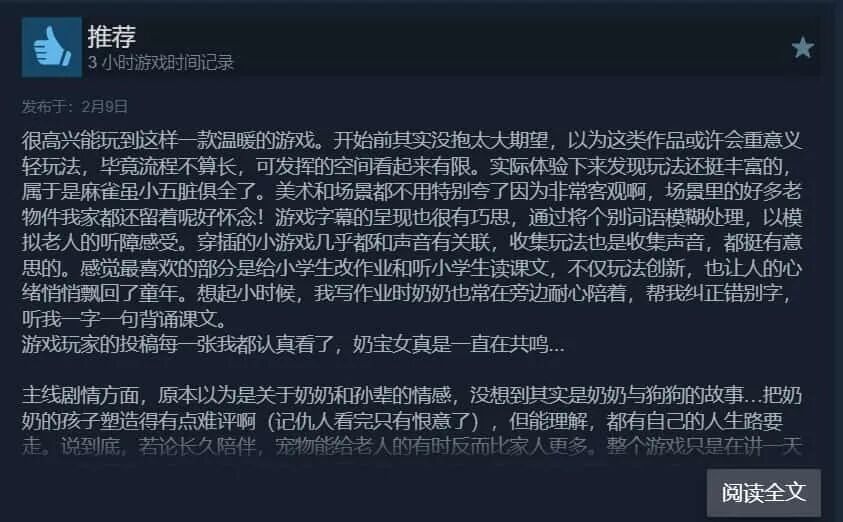 Steam平台上的玩家详细评测