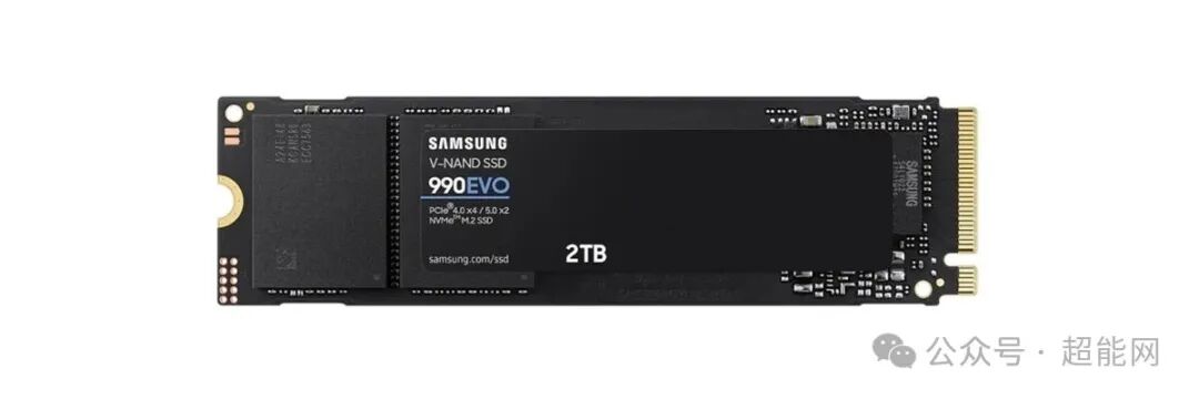 三星990 EVO 2TB NVMe M.2 SSD产品图