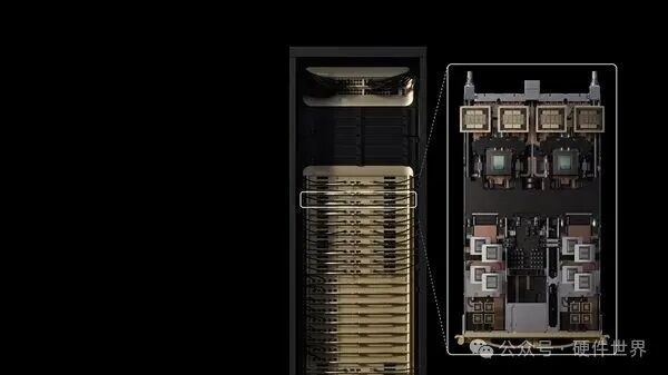 英伟达Rubin CPX服务器机柜结构示意图