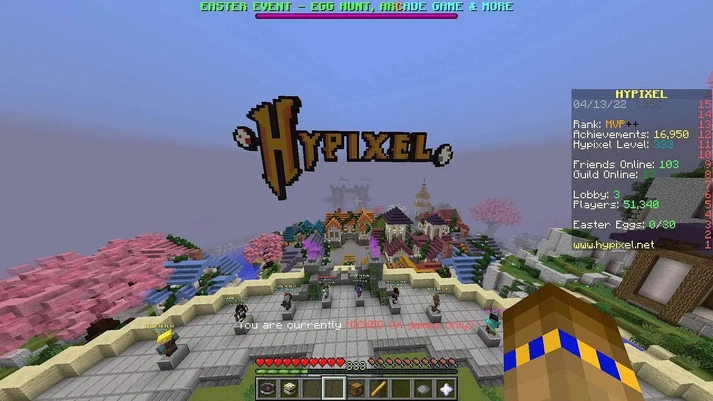 Hypixel《我的世界》服务器内截图