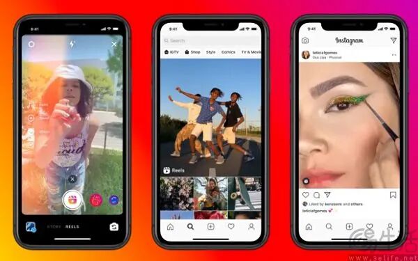 海外主流短视频与社交平台对比：Instagram、Reels等界面