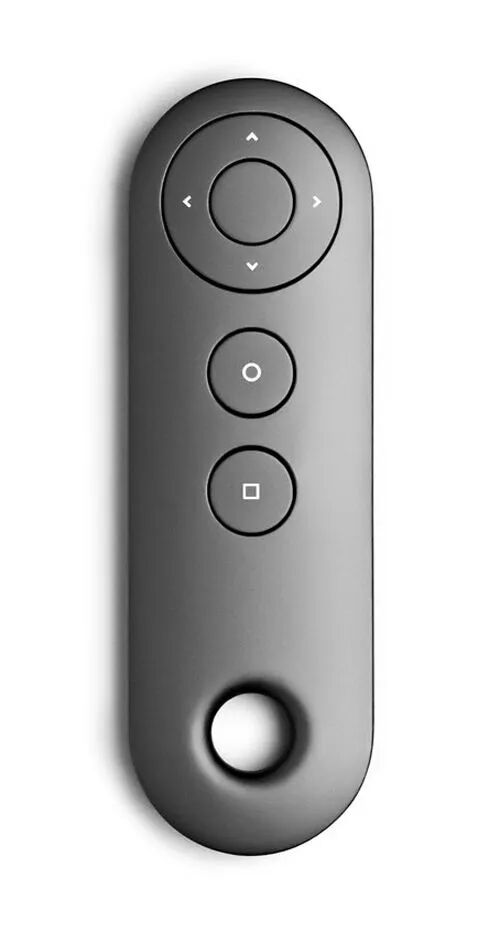 灰色遥控器上的方向键与功能键布局