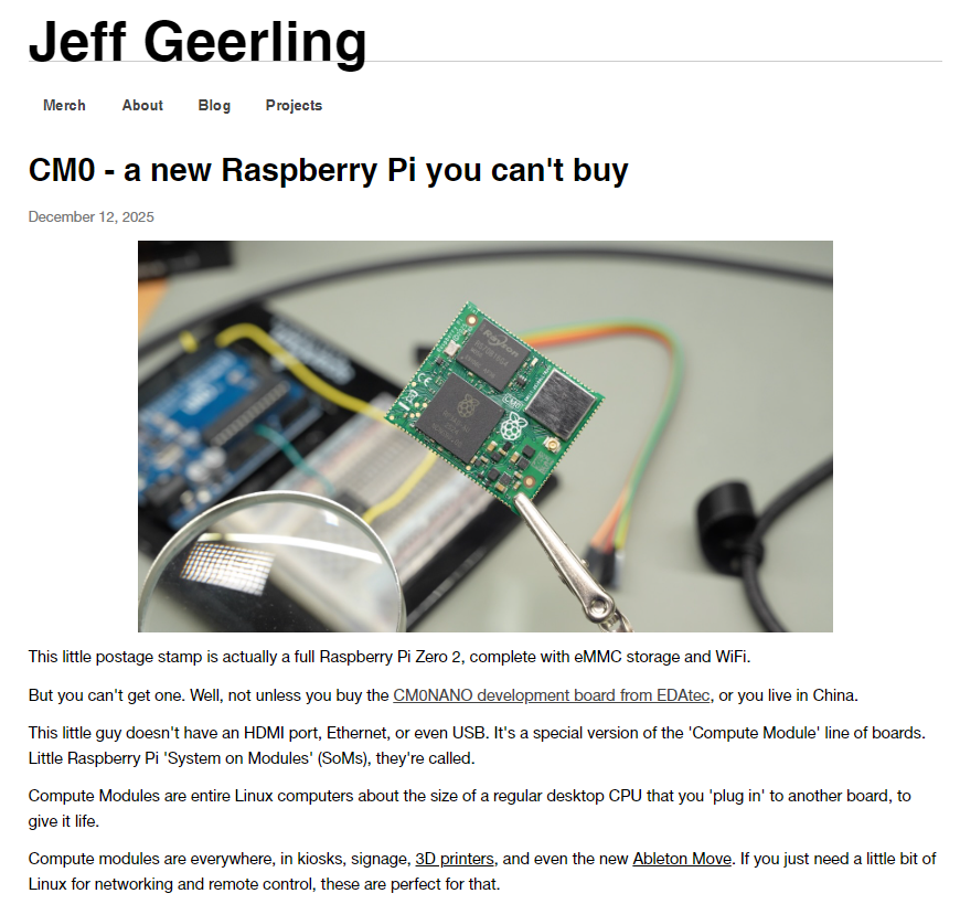 树莓派CM0与CM0NANO开发板介绍