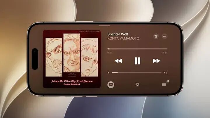 Apple Music 横屏模式 Splinter Wolf