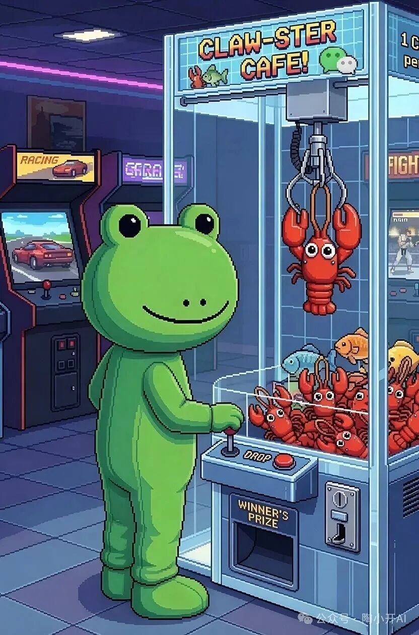 复古游戏厅像素风插画