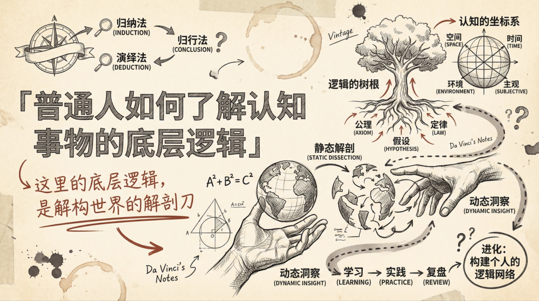 普通人如何理解认知底层逻辑的思维导图