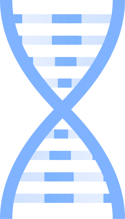 蓝色 DNA 双螺旋结构图案，象征密码算法中的编码与结构