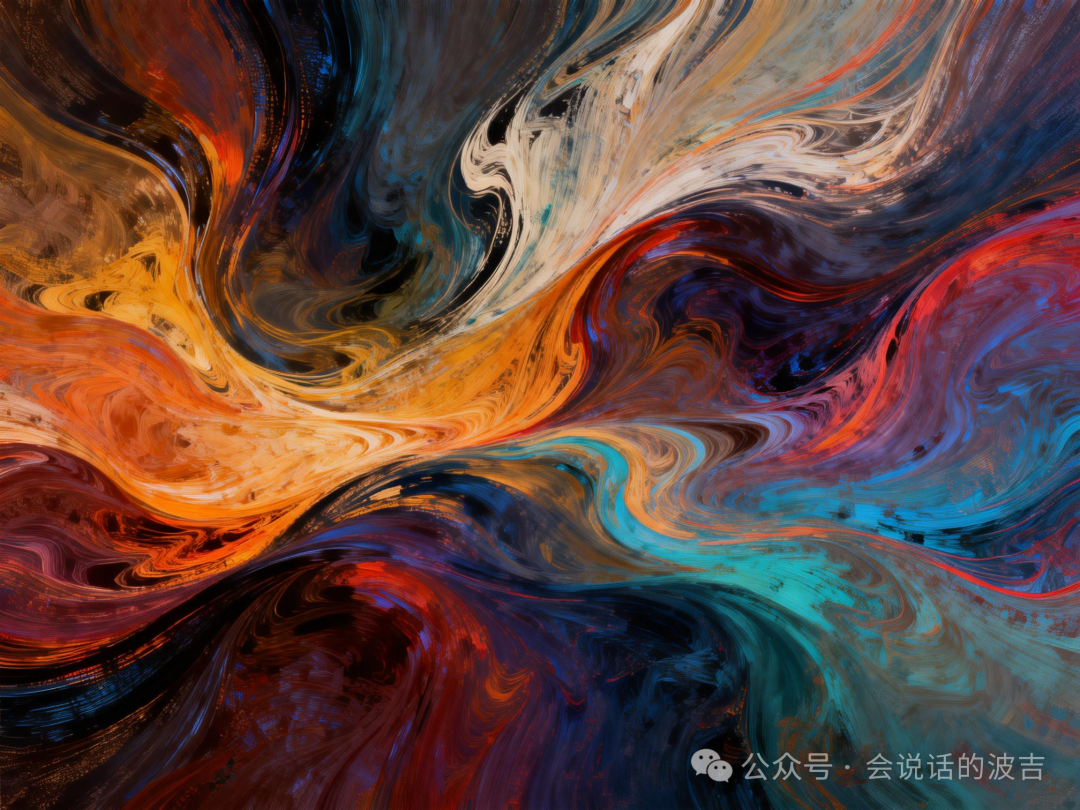 抽象的能量流体艺术图