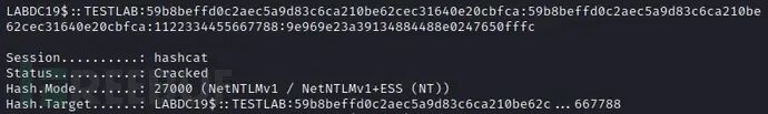 使用Hashcat破解NTLMv1哈希