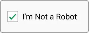 I'm Not a Robot 验证码按钮
