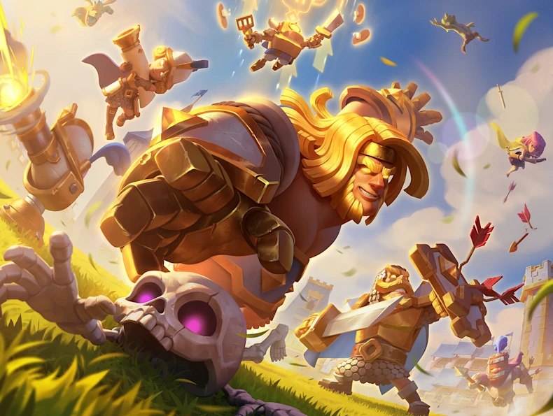 卡通战斗场景概念图