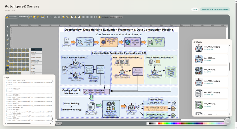 AutoFigure-Edit开源本地部署画布界面