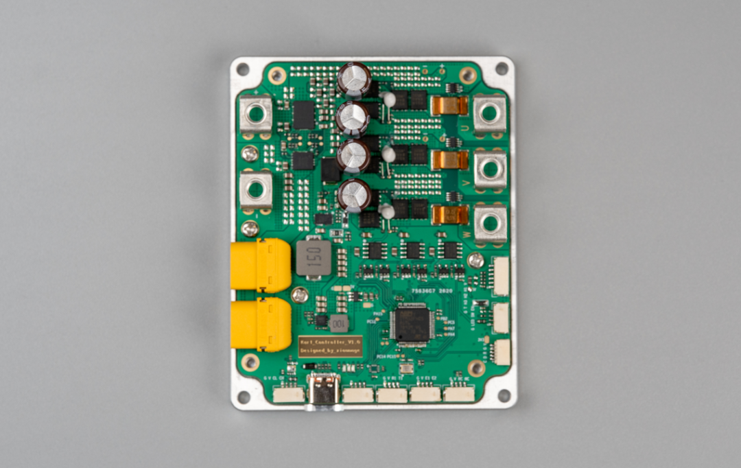 自制VESC电调板Xrot Controller V1.0 PCB俯拍