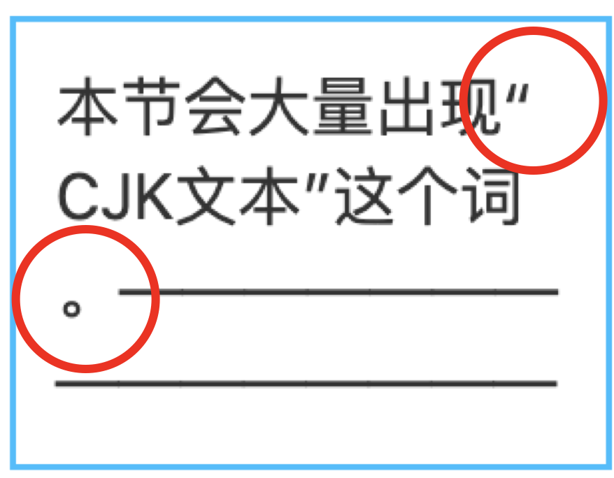 中文标点允许任意换行示例