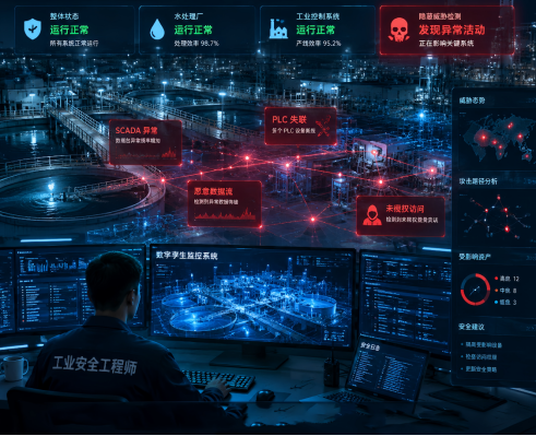工业网络安全监控系统界面:SCADA报警与PLC失联告警
