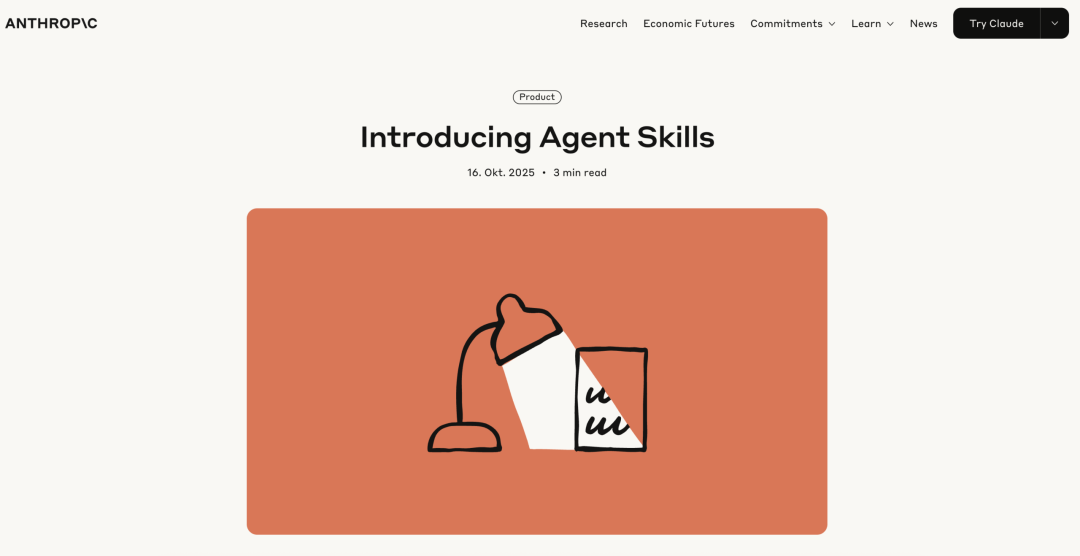 Anthropic推出Agent Skills公告