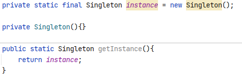 饿汉式代码示例