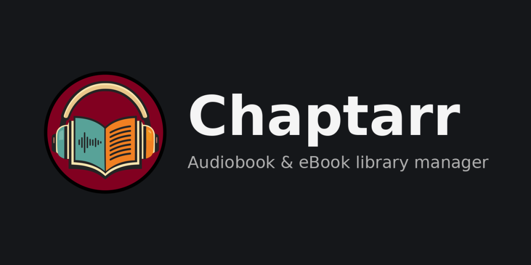 Chaptarr 应用标志,有声书与电子书管理工具