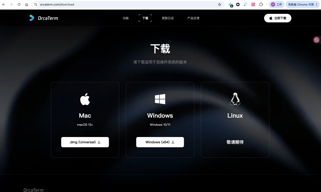 OrcaTerm客户端下载页面