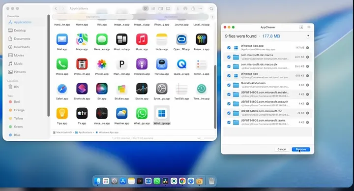 AppCleaner 卸载工具界面