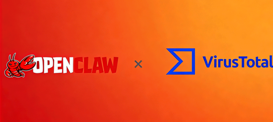 OpenClaw 与 VirusTotal 合作标志图示