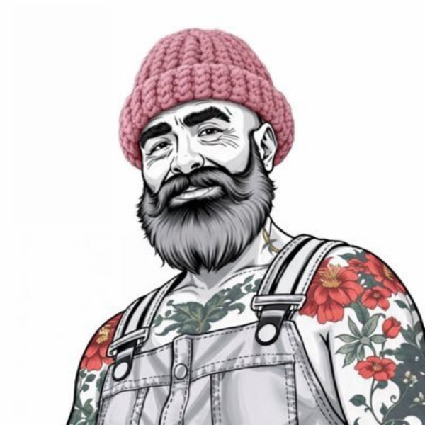 澳洲放羊大叔Geoffrey Huntley的卡通插画