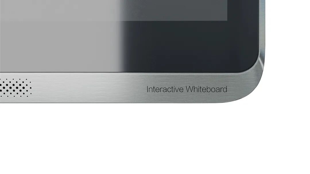 交互式白板设备右下角特写