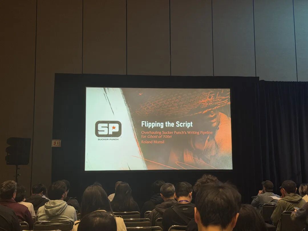 GDC 2025上，Sucker Punch工作室的Roland Munsil正在演讲
