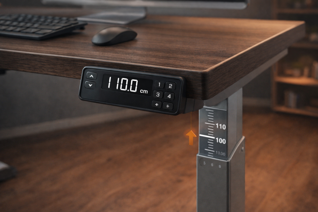 可调节高度的电动升降桌控制面板