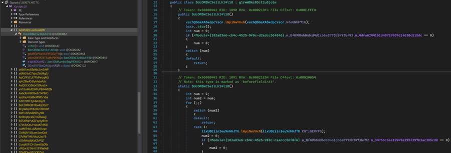 在dnSpy内查看提取到的RAT反编译结果
