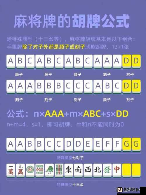 麻将胡牌公式教学图
