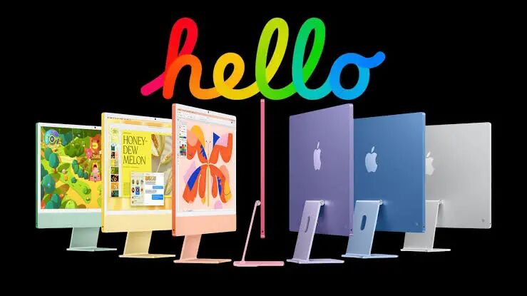 彩色 iMac 产品图