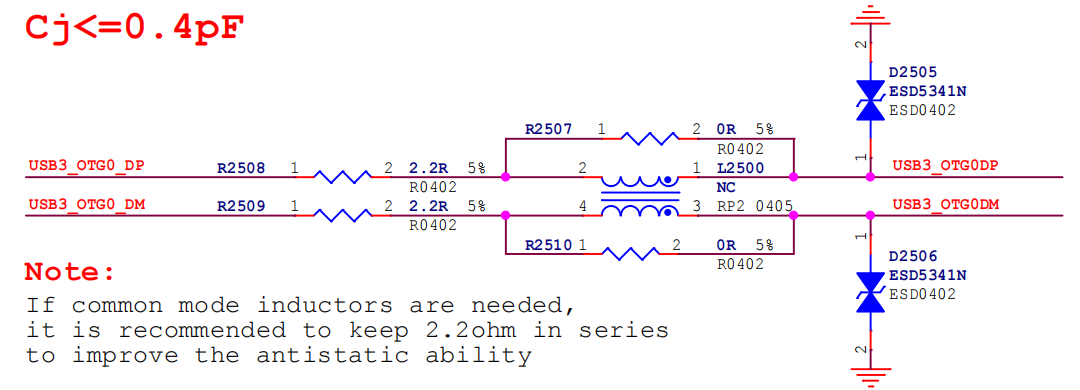 USB3 OTG ID 信号线 ESD 保护电路
