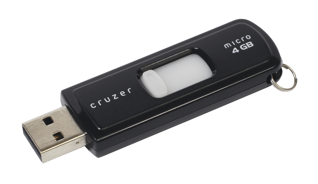 黑色SanDisk cruzer micro 4GB U盘