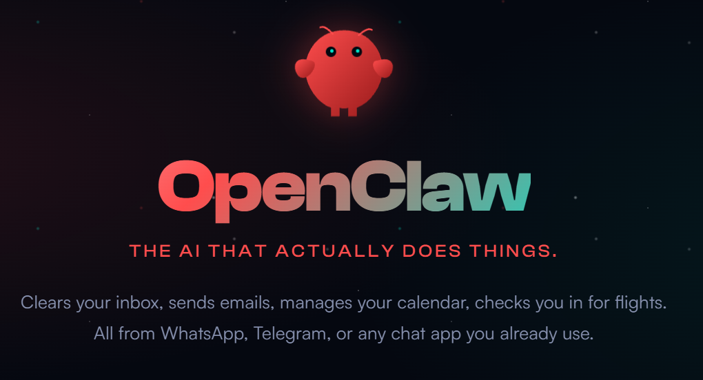 OpenClaw AI助手界面示意图