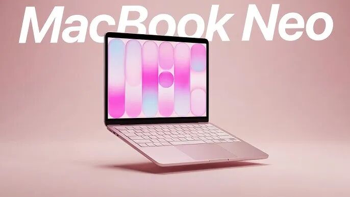 MacBook Neo粉色概念渲染图