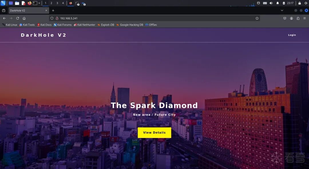 DarkHole V2 网站首页